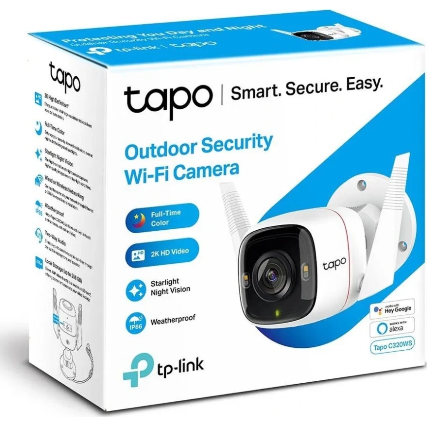 TP-Link - Pametna spoljašnja kamera sa senzorom, IP66 i Wi-Fi