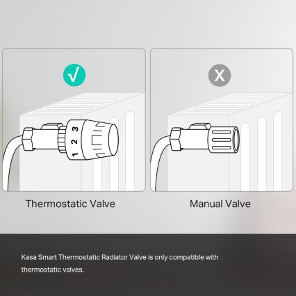 TP-Link - Pametna termostatska glavica sa LCD ekranom 2xAA Tuya