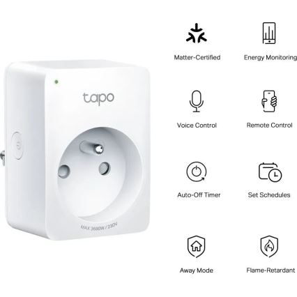 TP-Link - Pametna utičnica E MATTER 3680W Wi-Fi