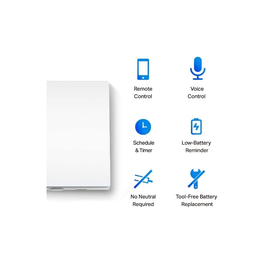 TP-Link - Pametni prekidač za osvetljenje 2xAAA Wi-Fi