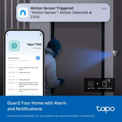 TP-Link - Pametni senzor pokreta 1xCR2450 Wi-Fi