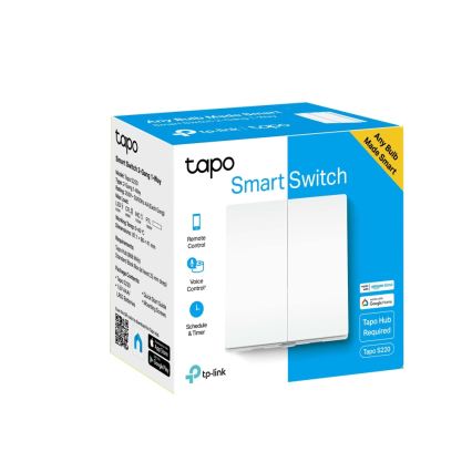 TP-Link - Pametni svetlosni prekidač sa dva tastera 2xAAA Wi-Fi