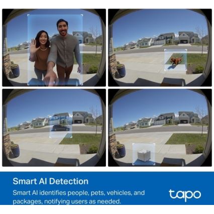 TP-Link - Pametno video zvono 2K 10000 mAh IP66 Wi-Fi Tuya