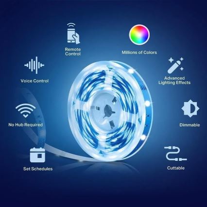 TP-Link - prigušiva LED RGBW traka 5 m LED/13,5W/230V Wi-Fi