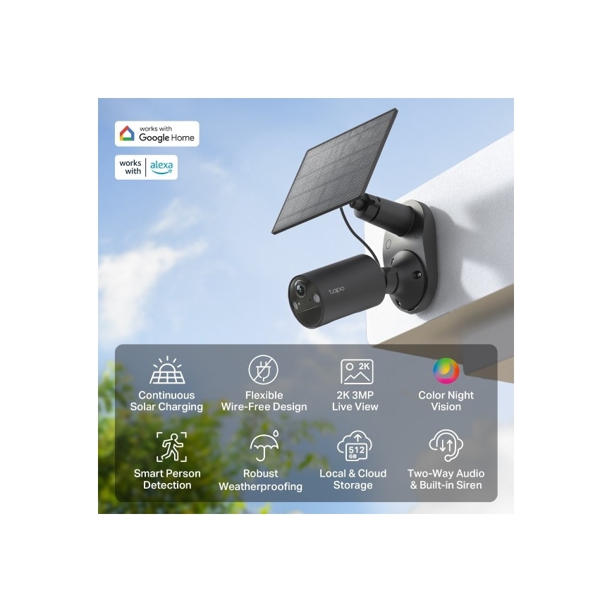 TP-Link - Spoljašnja solarna kamera IP65 Wi-Fi