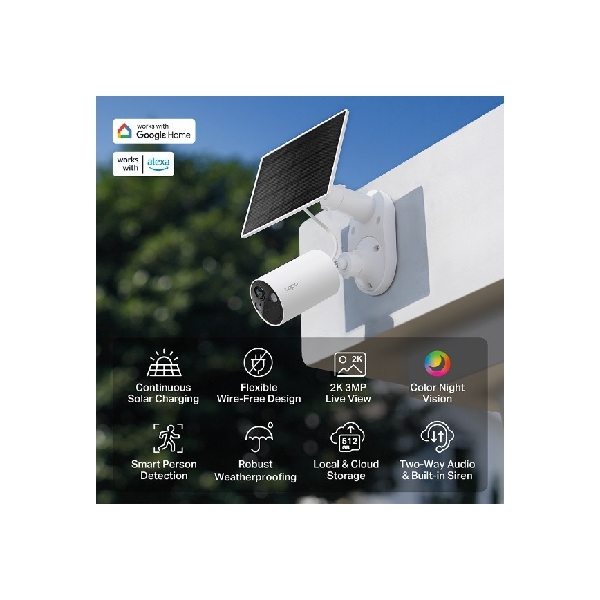 TP-Link - Spoljašnja solarna kamera sa senzorom IP65 Wi-Fi