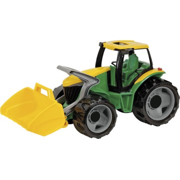 Traktor sa kofom, 65 cm, u zelenoj/žutoj boji