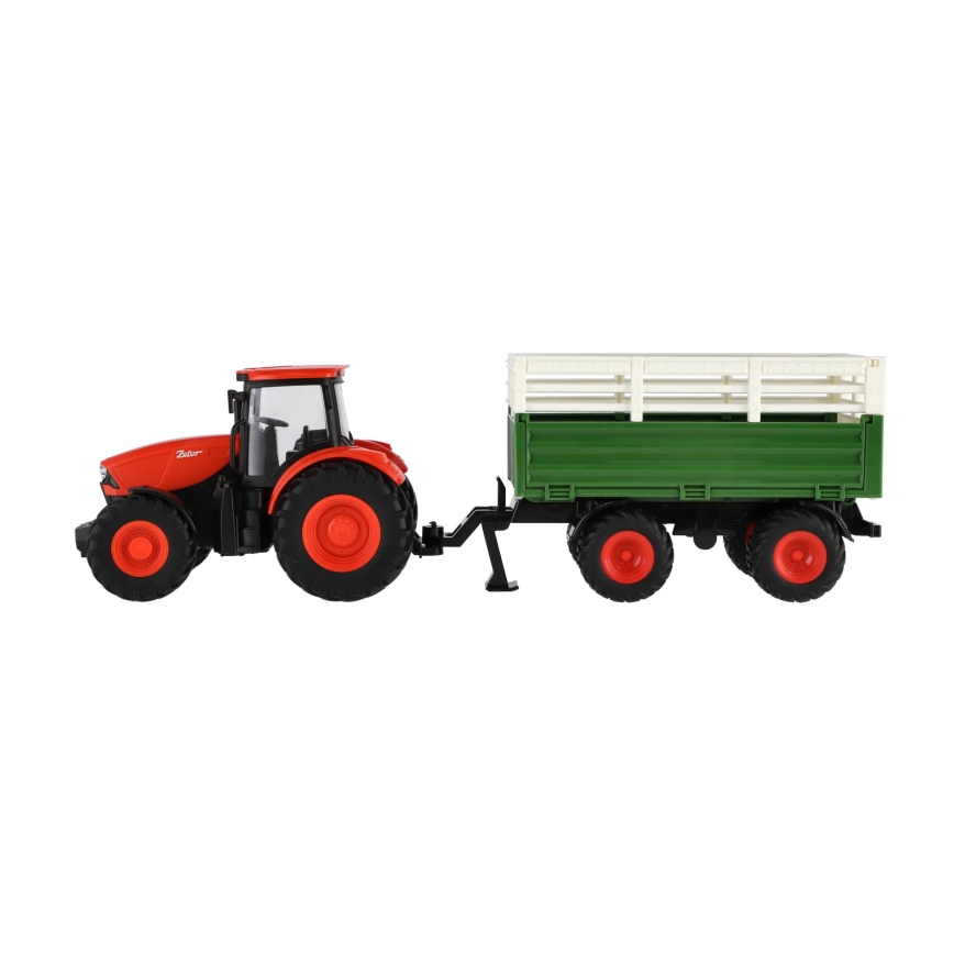 Traktor Zetor sa prikolicom 2xAA + daljinsko upravljanje