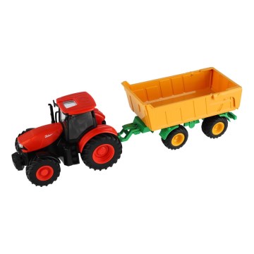 Traktor Zetor sa prikolicom, na baterije 2x AA + daljinsko upravljanje