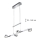 TRIO - LED luster na sajli LENTIL 8xLED/2,3W/230V