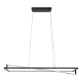 Trio - LED prigušiva luster na sajli EDGE LED/35W/230V 2300/3000/4000K crna/zlatna