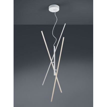 Trio - LED prigušiva luster na sajli TIRIAC 3xLED/8,5W/230V bela