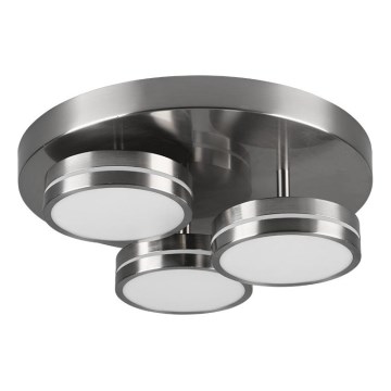 Trio - LED prigušiva plafonska svetiljka FRANKLIN 3xLED/8,5W/230V 3000K prečnika 35 cm mat hrom