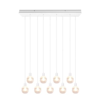 Trio - Luster na sajli MELA 9xE14/25W/230V bela