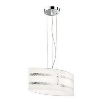 Trio - Luster na sajli NIKOSIA 2xE27/40W/230V srebran