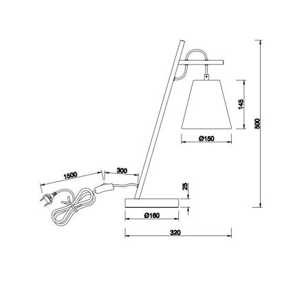 Trio - Stona lampa ANDREUS 1xE14/40W/230V