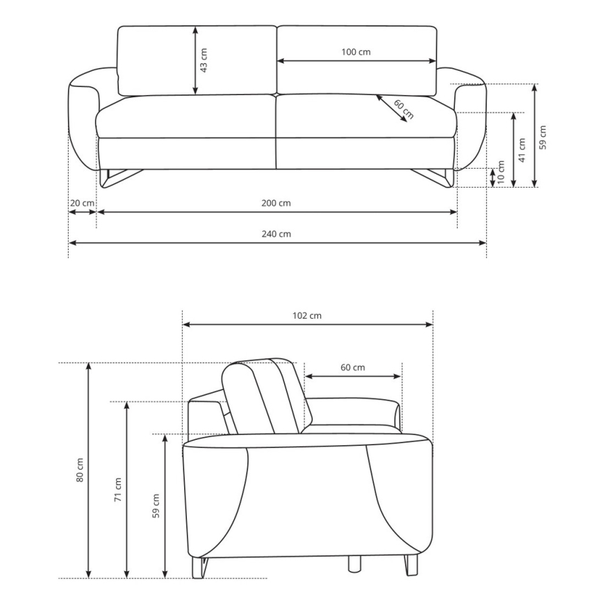 Trosed AVESTA, plave boje