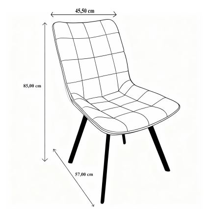 Trpezarijska stolica ADINA žuta