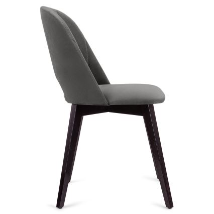 Trpezarijska stolica BOVIO 86x48 cm, siva/bukva