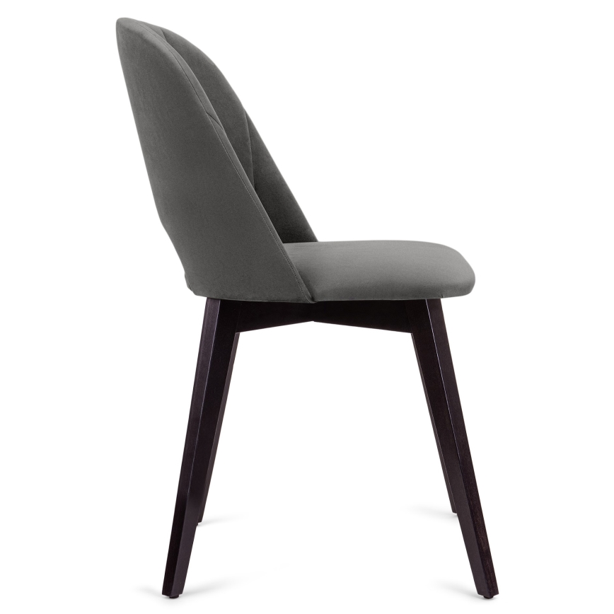 Trpezarijska stolica BOVIO 86x48 cm, siva/bukva