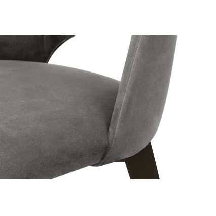 Trpezarijska stolica BOVIO 86x48 cm, siva/bukva