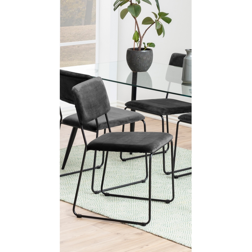 Trpezarijska stolica COLE 1 kom tamno siva