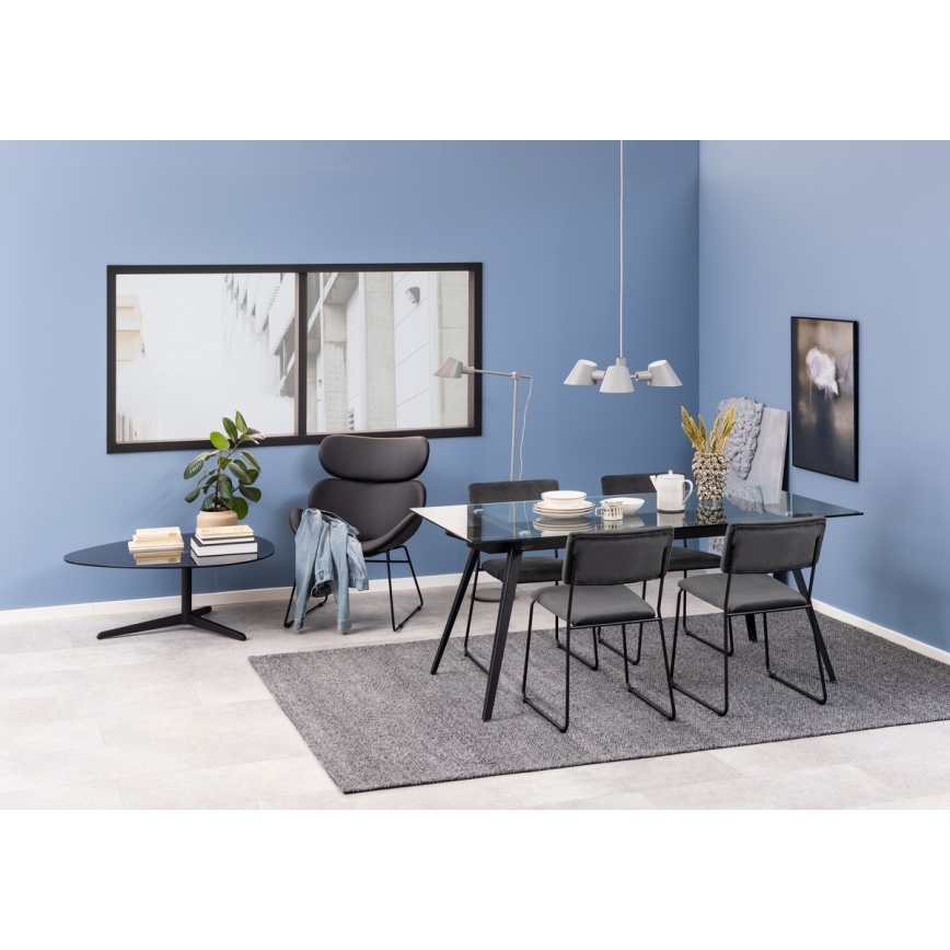 Trpezarijska stolica COLE 1 kom tamno siva