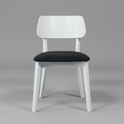 Trpezarijska stolica EZRA bela/crna