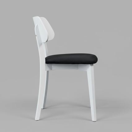 Trpezarijska stolica EZRA bela/crna