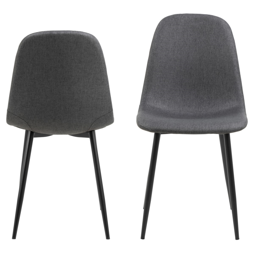 Trpezarijska stolica KAIA 1 kom tamno siva