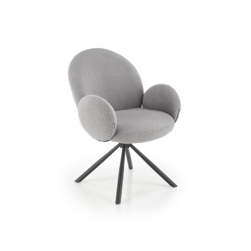 Trpezarijska stolica KIVA, 1 kom, siva