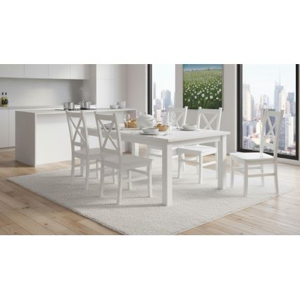 Trpezarijska stolica NATE bela