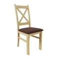 Trpezarijska stolica NATE hrast sonoma/tamno braon