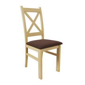 Trpezarijska stolica NATE hrast sonoma/tamno braon