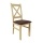 Trpezarijska stolica NATE hrast sonoma/tamno braon