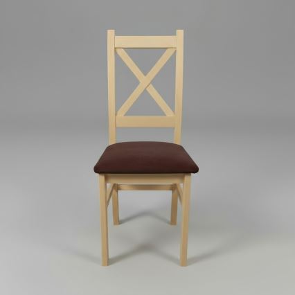 Trpezarijska stolica NATE hrast sonoma/tamno braon