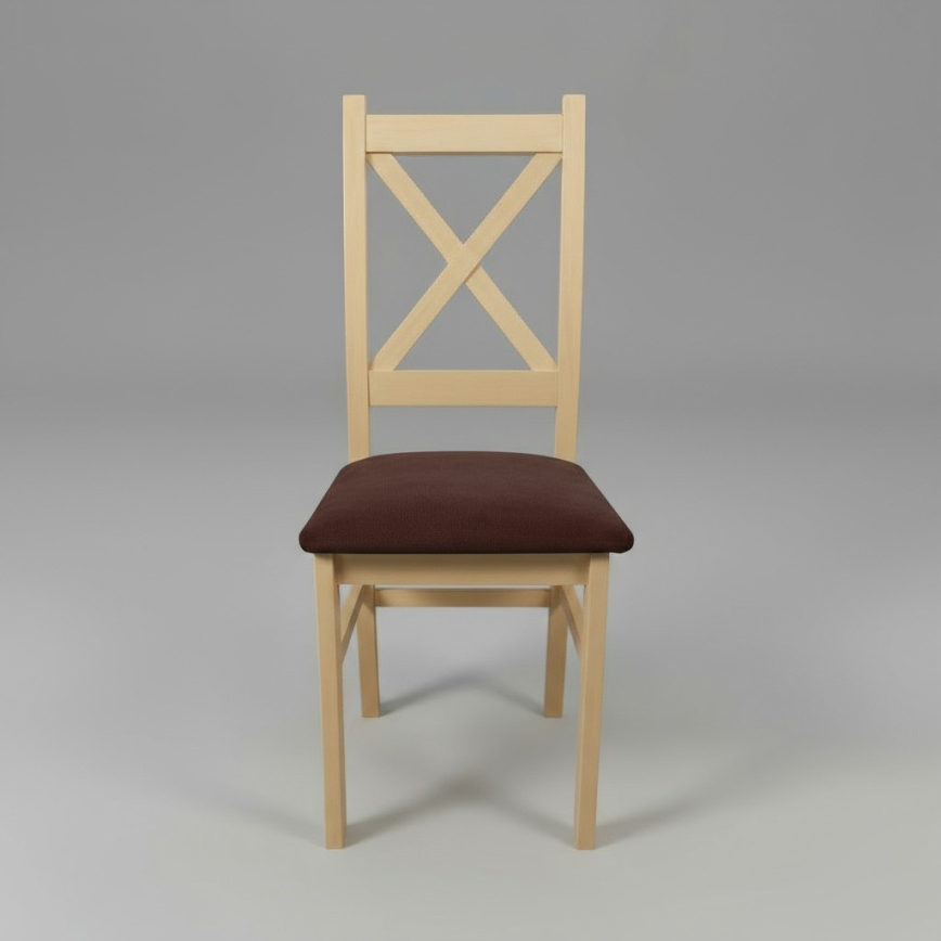 Trpezarijska stolica NATE hrast sonoma/tamno braon