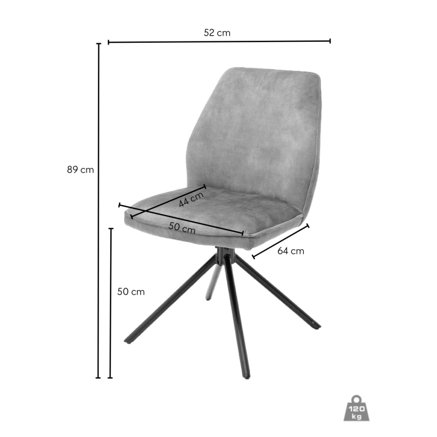 Trpezarijska stolica NEXORO 1 kom antracit