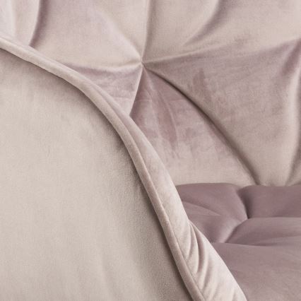 Trpezarijska stolica sa naslonima za ruke AYLIN 1 kom ružičasta