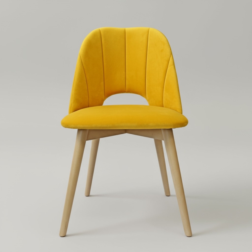 Trpezarijska stolica THEO, žuta