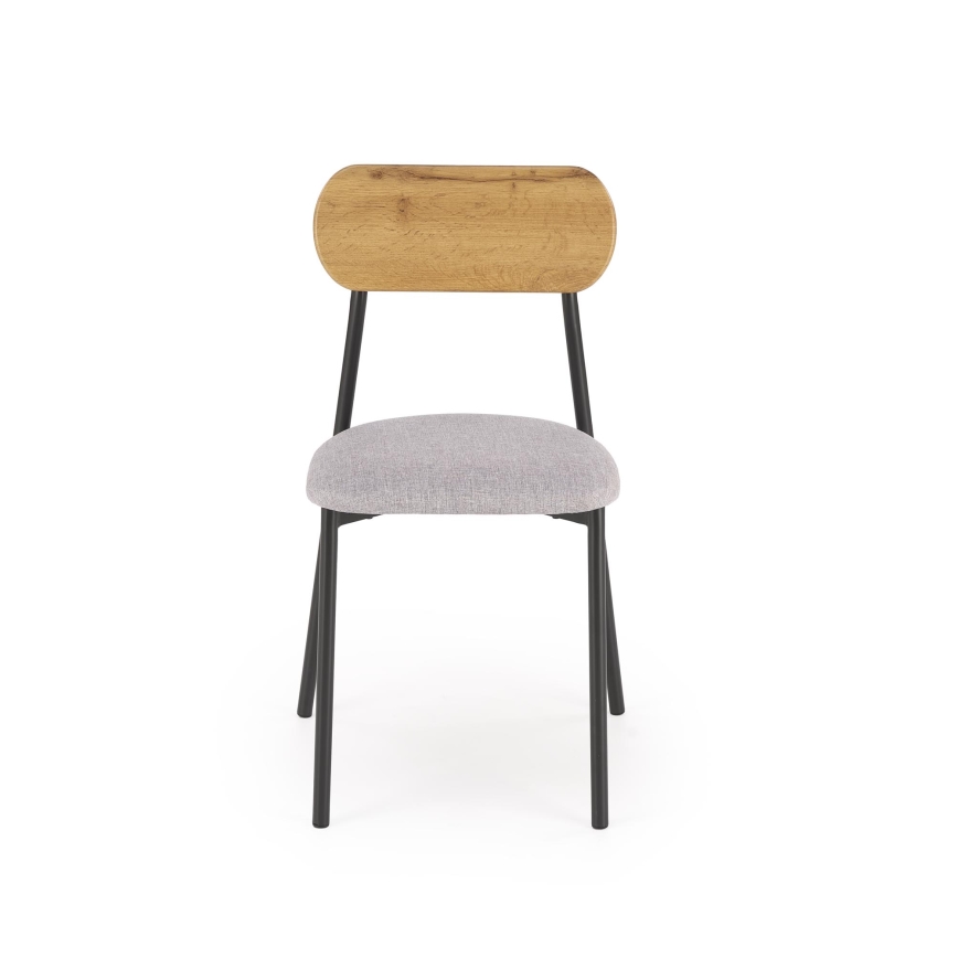 Trpezarijski set NANDO 84x54 cm siva/smeđa/crna