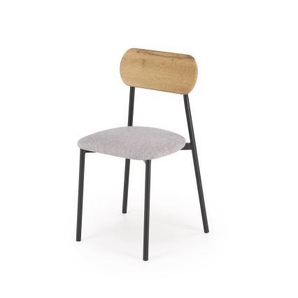 Trpezarijski set NANDO 84x54 cm siva/smeđa/crna