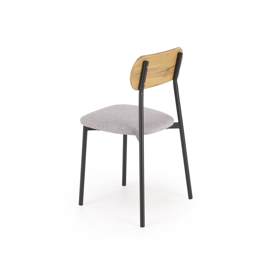 Trpezarijski set NANDO 84x54 cm siva/smeđa/crna