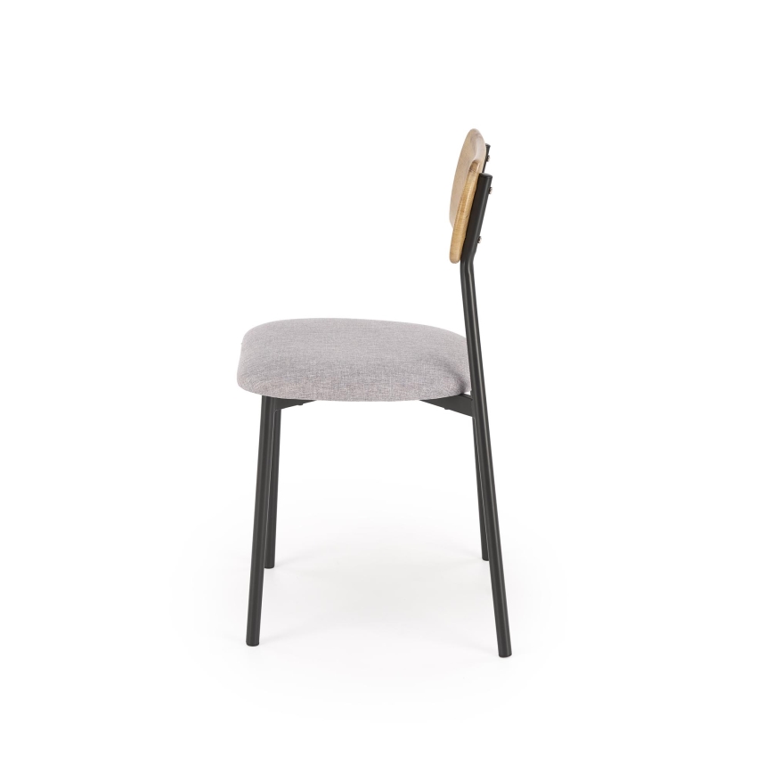 Trpezarijski set NANDO 84x54 cm siva/smeđa/crna