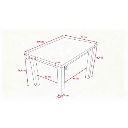 Trpezarijski sto NOAH od hrasta