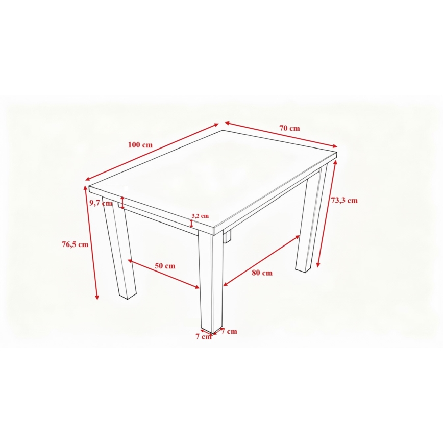 Trpezarijski sto NOAH od hrasta