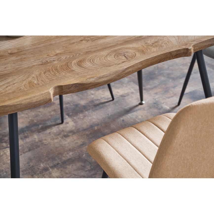 Trpezarijski sto SOLACE hrast/crna