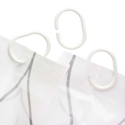 Tuš zavesa TORO EASY 178x199 cm, bela/žuta