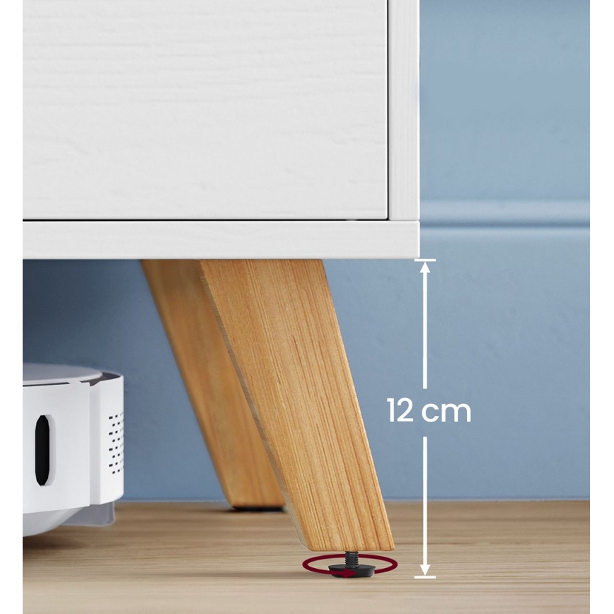 TV komoda BASTOR bela