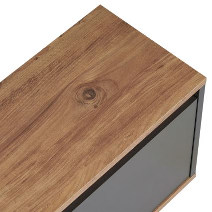 TV komoda KREDE 160x30 cm antracit/borovina